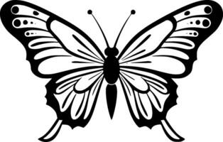 mariposa - minimalista y plano logo - vector ilustración