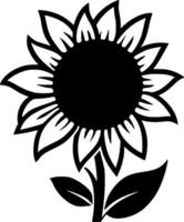 Flower, Minimalist and Simple Silhouette - Vector illustration