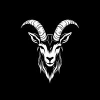 Goat - Black and White Isolated Icon - Vector illustration