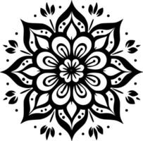 Mandala, Minimalist and Simple Silhouette - Vector illustration