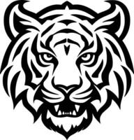 Tigre - minimalista y plano logo - vector ilustración