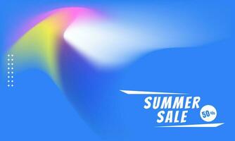 Summer Sale Abstract Banner liquid gradient Background. Fluid colour mix. vivid color blend. Modern Design Template For Your ad Banner, Poster, Cover, Web page, Brochure, and flyer. Vector