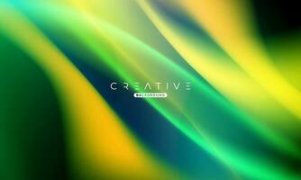 Modern Abstract liquid gradient Background. Fluid color mix. Yellow and Green vivid Color blend. Modern Design Template For Your ads, Banner, Poster, Cover, Web, Brochure, and flyer. Vector Eps 10