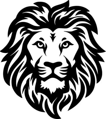 Lion - Minimalist and Flat Logo - Vector illustration
