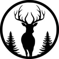 Reindeer - Minimalist and Flat Logo - Vector illustration