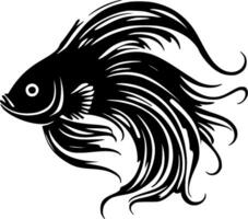 Fish, Black and White Vector illustration