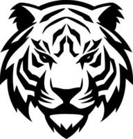 tigre, negro y blanco vector ilustración