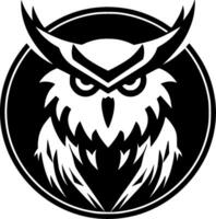 Owl, Minimalist and Simple Silhouette - Vector illustration