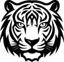 tigre, negro y blanco vector ilustración