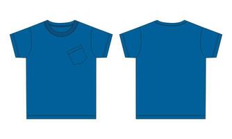 Baby boys T shirt vector illustration template front and back views