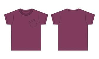 Short sleeve t shirt vector illustration template for baby boys