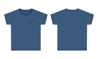 Baby boys T shirt vector illustration template front and back views