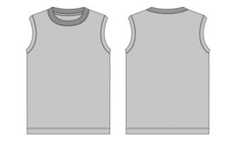 Tank tops vector illustration template for men's and boys