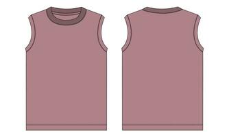 Tank tops vector illustration template for men's and boys