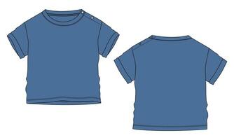 T shirt tops vector illustration template for kids