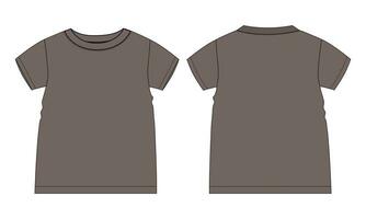 T shirt tops vector illustration template for kids