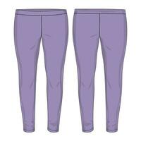 Leggings vector illustration template for ladies