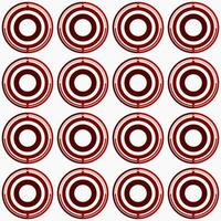 red seamless pattern with circles. vector illustration.