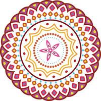 mandala ornamento diseño en vector