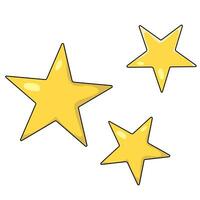 yellow stars on a white background vector