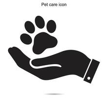 Pet care icon vector