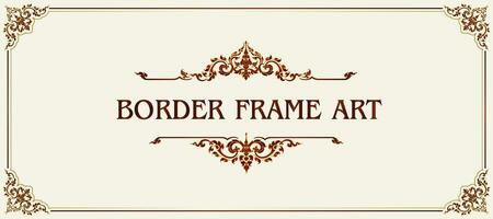 Decorative vintage floral frames and Certificate border vector