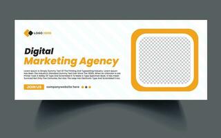 digital marketing agency Facebook cover template Free Vector