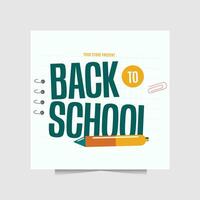 Vector Illustration of Back to School or Knowledge day, perfect for social media post or any digital need