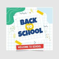 Vector Illustration of Back to School or Knowledge day, perfect for social media post or any digital need