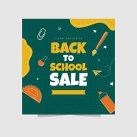 Vector Illustration of Back to School or Knowledge day, perfect for social media post or any digital need