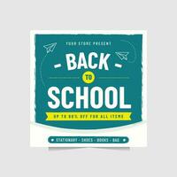 Vector Illustration of Back to School or Knowledge day, perfect for social media post or any digital need