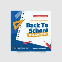 Vector Illustration of Back to School or Knowledge day, perfect for social media post or any digital need