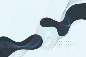 Abstract liquid flat splashes decorative background composition with gradient blend grid twisted wave vector