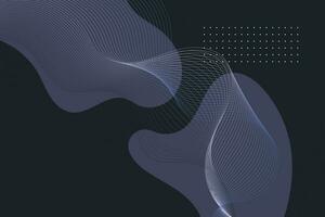 Subtle grid waves on black background for presentation digital goods vector