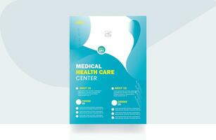 medical healthcare corporate flyer design business banner cover social media post design template vector