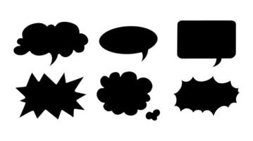 Bubble speech vector set