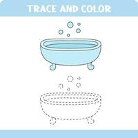 Trace and color bath vector