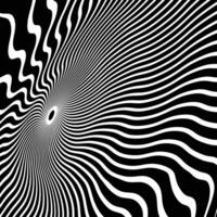3D abstract monochrome background with line pattern, vector design, technology theme, dimensional line flow in perspective, big data, nanotechnology.