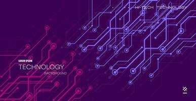 Abstract technology background with various technological elements. Hi Tech Digital Connect, communication, high communication technology concept. vector