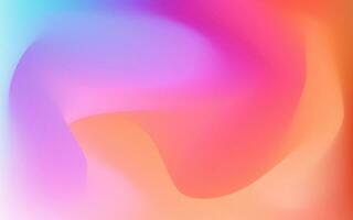 Abstract blurred gradient colorful background. Mesh horizontal backdrop of vivid rainbow colors. Wavy fluid modern design. Vector template for poster, advertising banner, brochure, flyer, placard