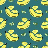 Banana vector art seamless pattern