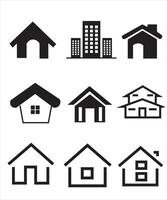 Set of thin line icons of homes and real estate. Outline symbol collection. Editable vector stroke. 256x256 Pixel Perfect scalable to 128px, 64px...