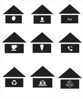 Set of thin line icons of homes and real estate. Outline symbol collection. Editable vector stroke. 256x256 Pixel Perfect scalable to 128px, 64px...