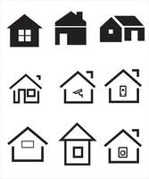 Set of thin line icons of homes and real estate. Outline symbol collection. Editable vector stroke. 256x256 Pixel Perfect scalable to 128px, 64px...