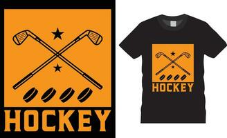 hockey tipografía t camisa diseño vector impresión póster plantilla.hockey