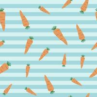 CARROT SEAMLESS PATTERN STRIPE BACKGROUND VECTOR