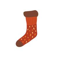 Embrace coziness with this charming illustration of a warm sock. Perfect for chilly days and nights. Stay snug and stylish. vector