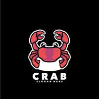 Crab mascot cartoon vector