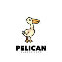 Pelican funny mascot vector