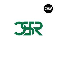 letra csr monograma logo diseño vector